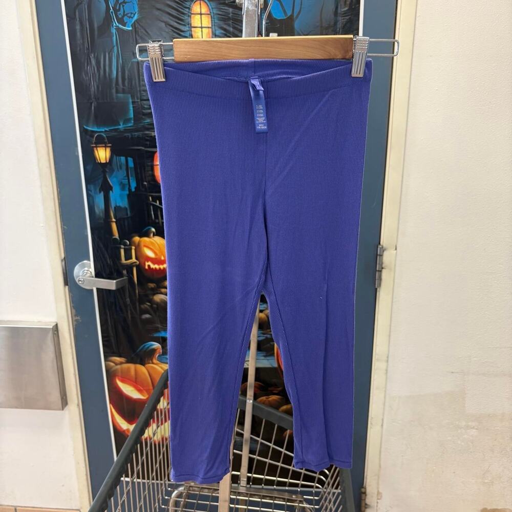 Aerie purple ribbed leggings size